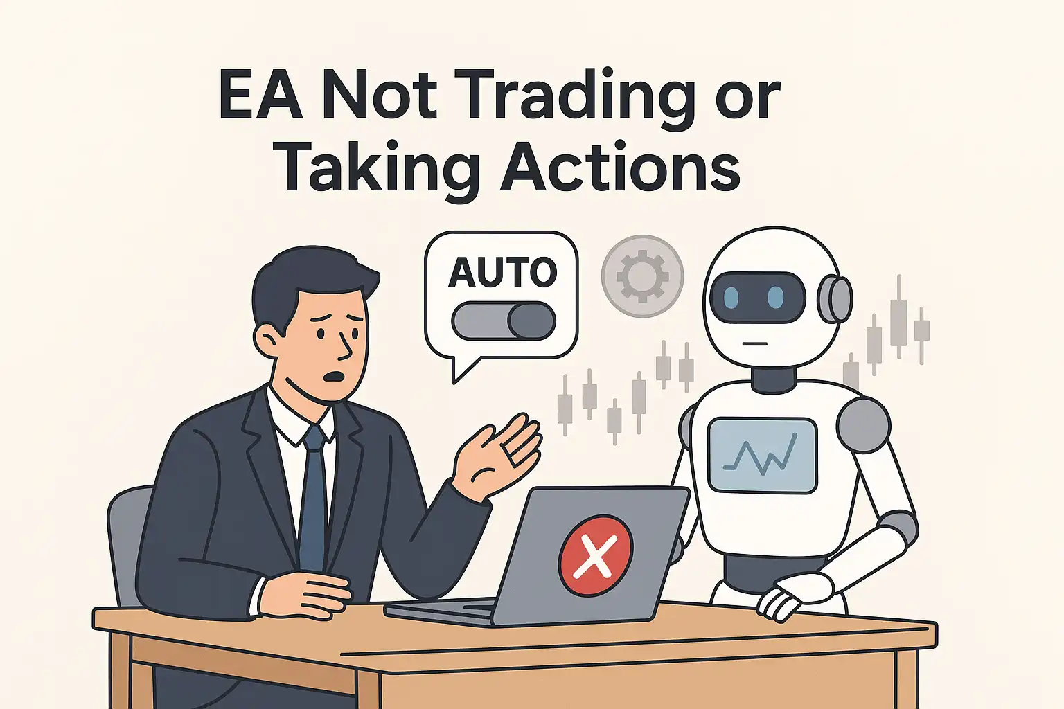EA Not Trading or Taking Actions