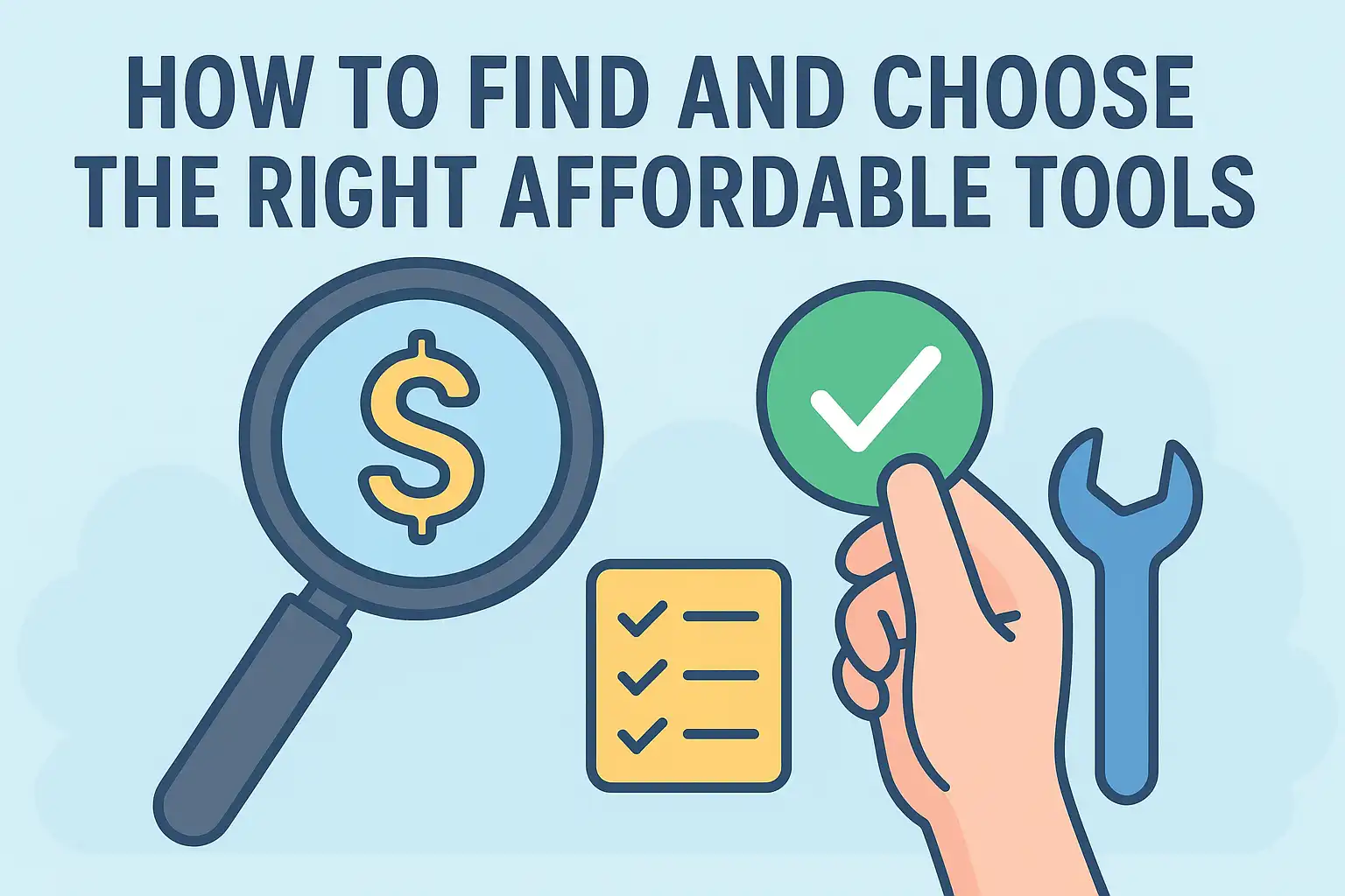 How to Find and Choose the Right Affordable Tools