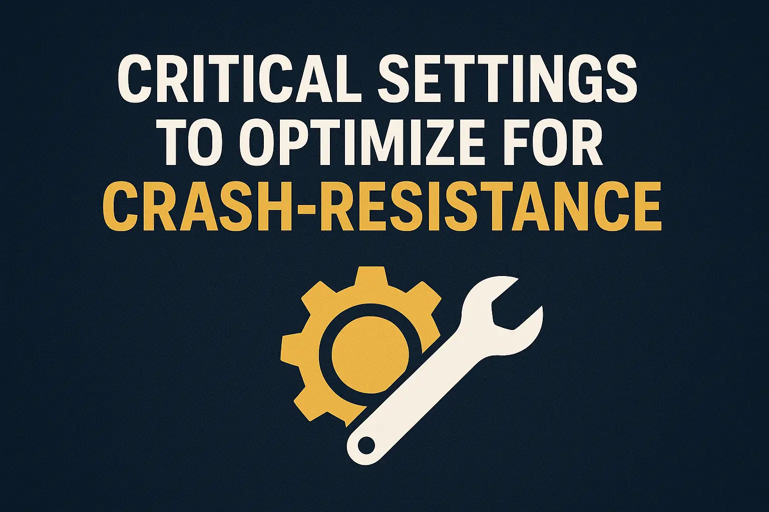 Critical Settings to Optimize for Crash-Resistance