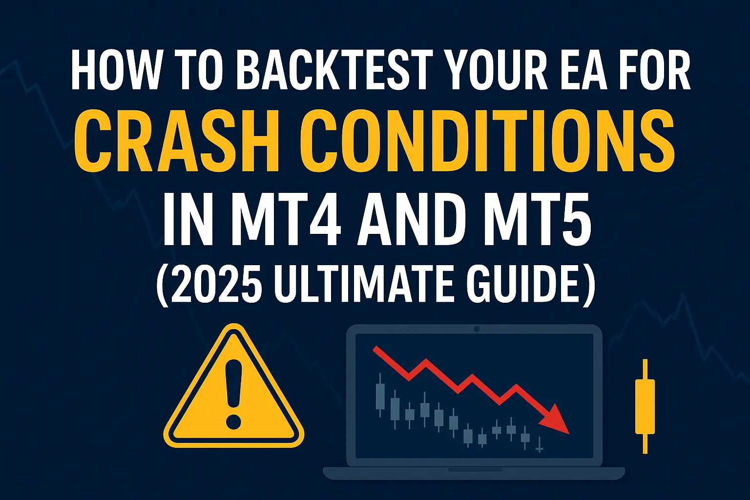 How to Backtest Your EA for Crash Conditions in MT4 and MT5 (2025 Ultimate Guide)